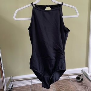 Mariia Black high beck leotard Small